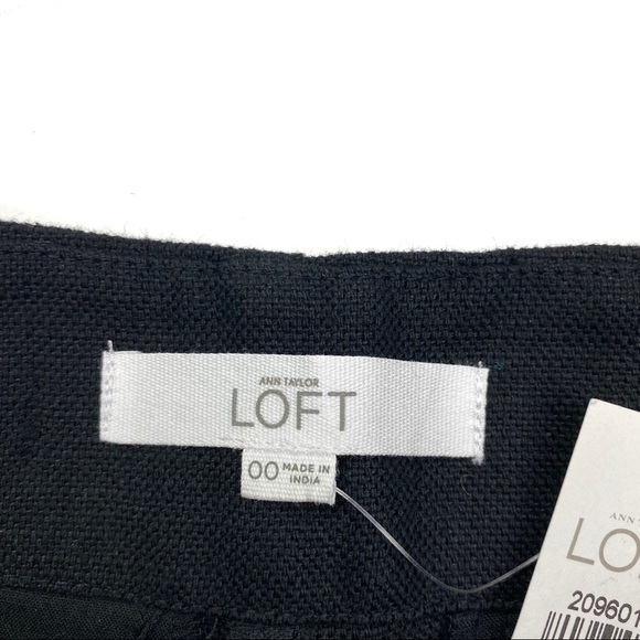 LOFT The Riviera Linen Blend Cutoff Raw Hem Shorts - Picture 8 of 8